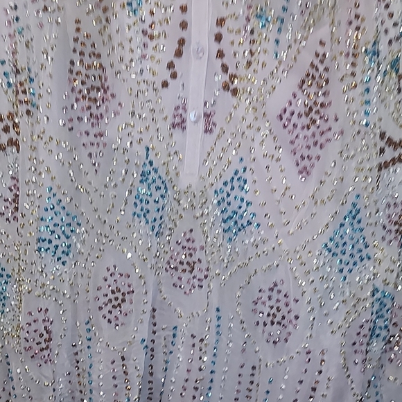 Antik Batik Pink Embellished Blouse - Picture 5 of 10